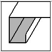 棚板断面図（長手部）