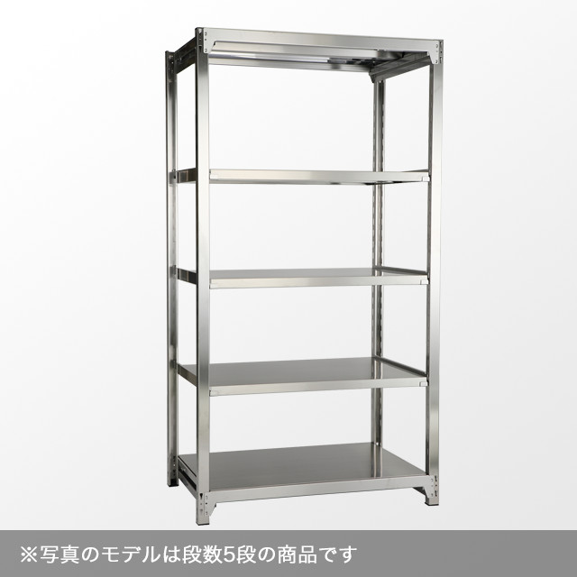 ステンレスラック 耐荷重200kg/段 SUS430 高さ1500×横幅1500×奥行600×2段(枚) 増連形式